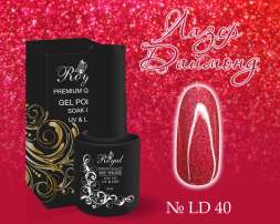 LD40 Гель-лак ROYAL Лазер Даймонд 10 ml                       