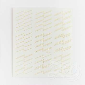 1413 Наклейки металлизированные молния золото 