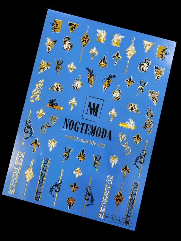 Наклейки Nogtemoda Combi Metallic № 021
