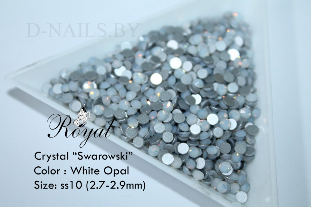 Стразы ss10 White Opal 2.7-2.9mm 100шт   