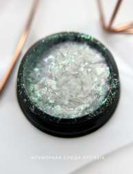 Мраморная слюда розово-зеленый Арт.5214