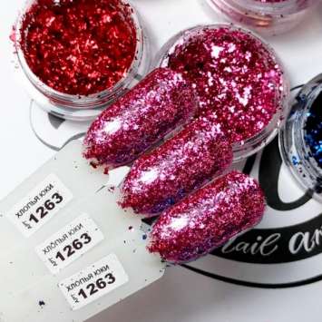 Хлопья Юки Розовые №1263