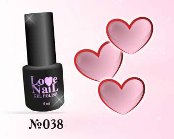 038 LOVE NAIL ГЕЛЬ ЛАК класса Premium  