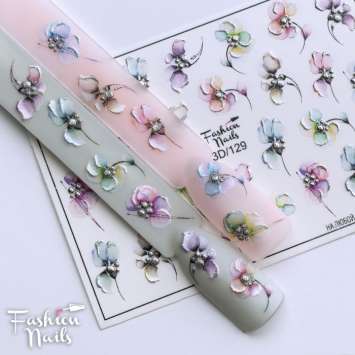 Fashion Nails Слайдер-дизайн 3D № 129