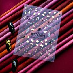 Наклейки Nogtemoda Combi Metallic № 028