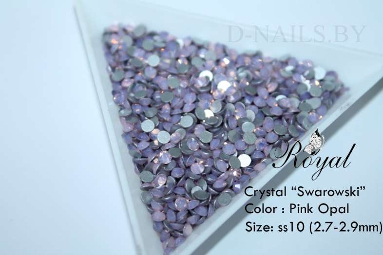 Стразы ss10 Pink Opal 2.7-2.9mm 100шт   