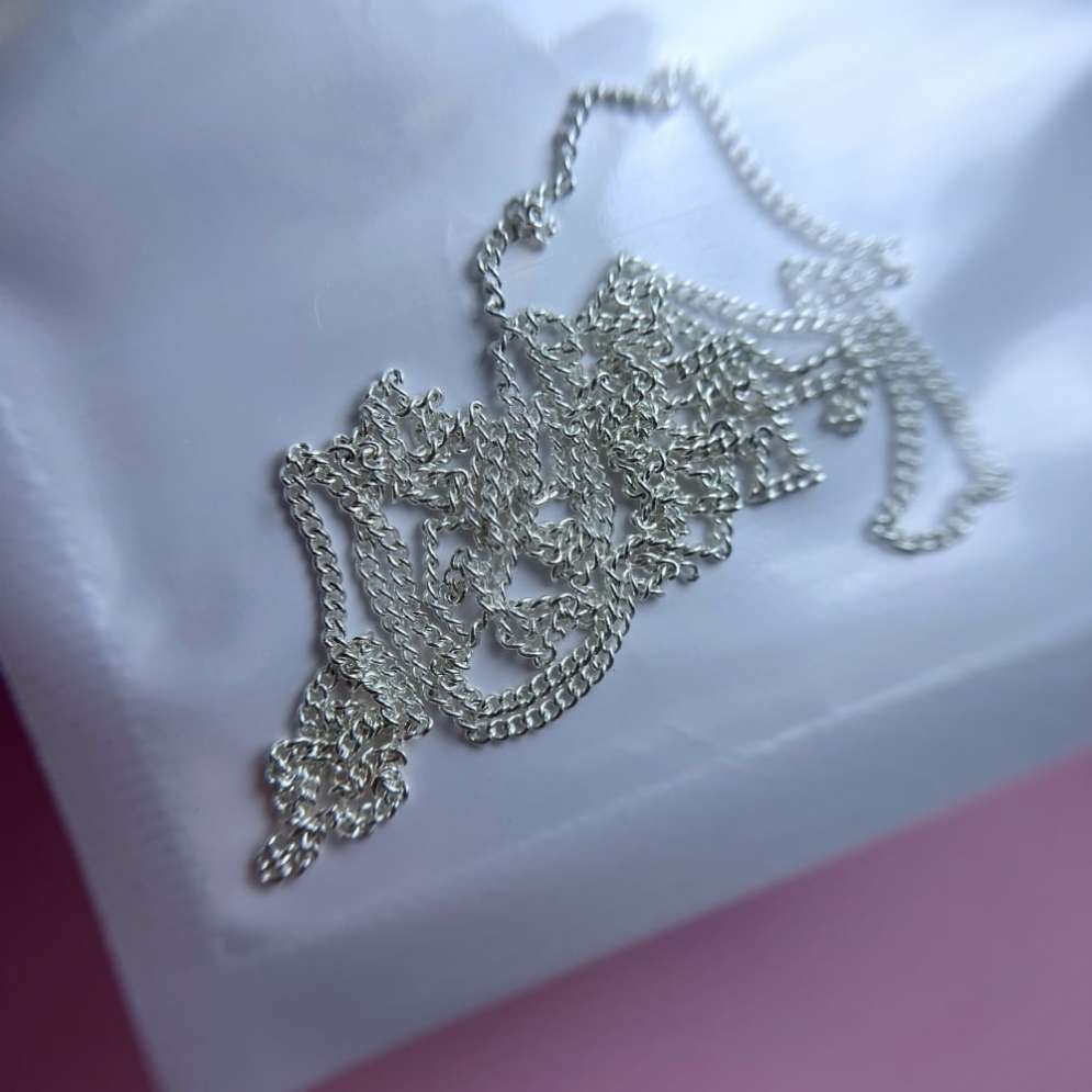 1779 Цепь для маникюра 0,8 мм серебро (50 см)