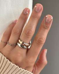 1779 Цепь для маникюра 0,8 мм серебро (50 см)