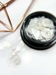 Мраморная слюда крупная Арт.5223 (белый жемчужный)