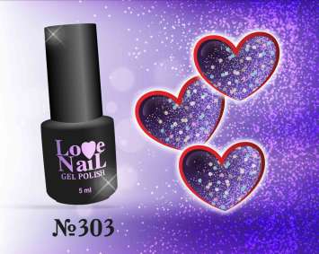 303 LOVE NAIL ГЕЛЬ ЛАК класса Premium  