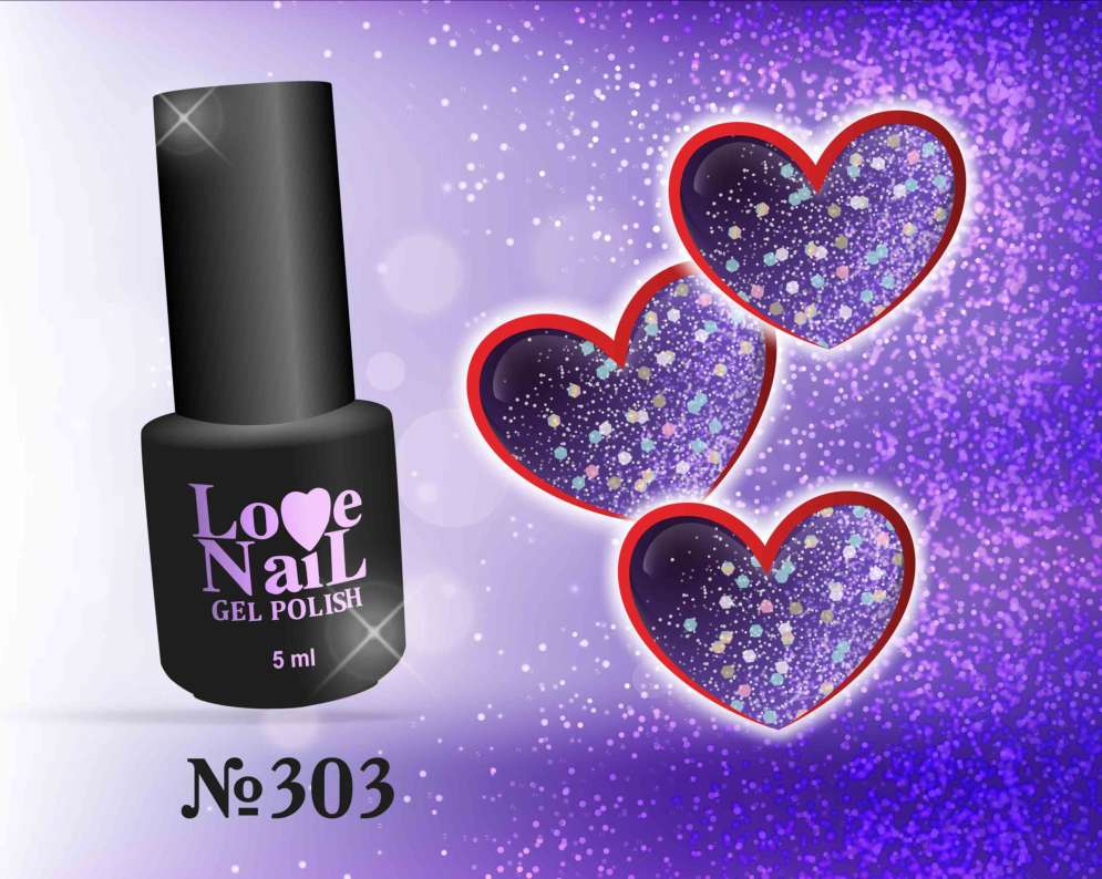 303 LOVE NAIL ГЕЛЬ ЛАК класса Premium  