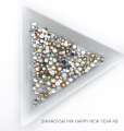 Стразы Swarovski HAPPY NEW YEAR AB MIX 144 шт (микс размеры)           