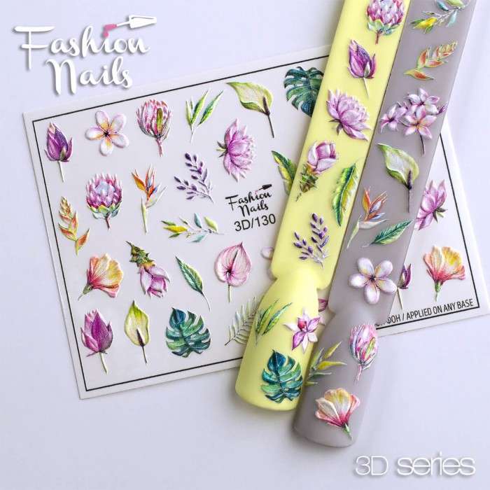 Fashion Nails Слайдер-дизайн 3D № 130