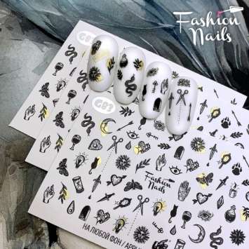 Fashion Nails Слайдер-дизайн GALAXY № 83