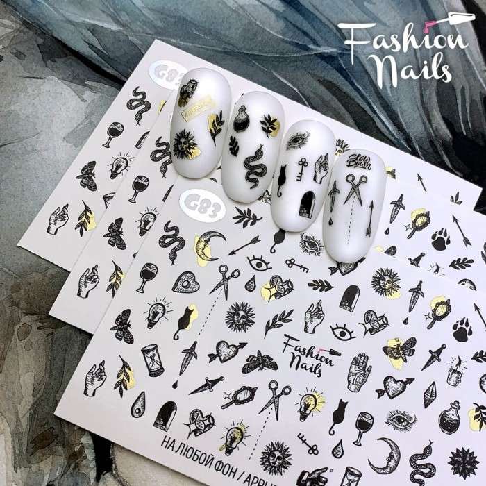 Fashion Nails Слайдер-дизайн GALAXY № 83