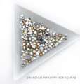 Стразы Swarovski HAPPY NER YEAR AB MIX 1440 шт (микс размеры)            