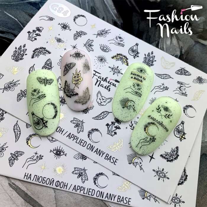 Fashion Nails Слайдер-дизайн GALAXY № 84