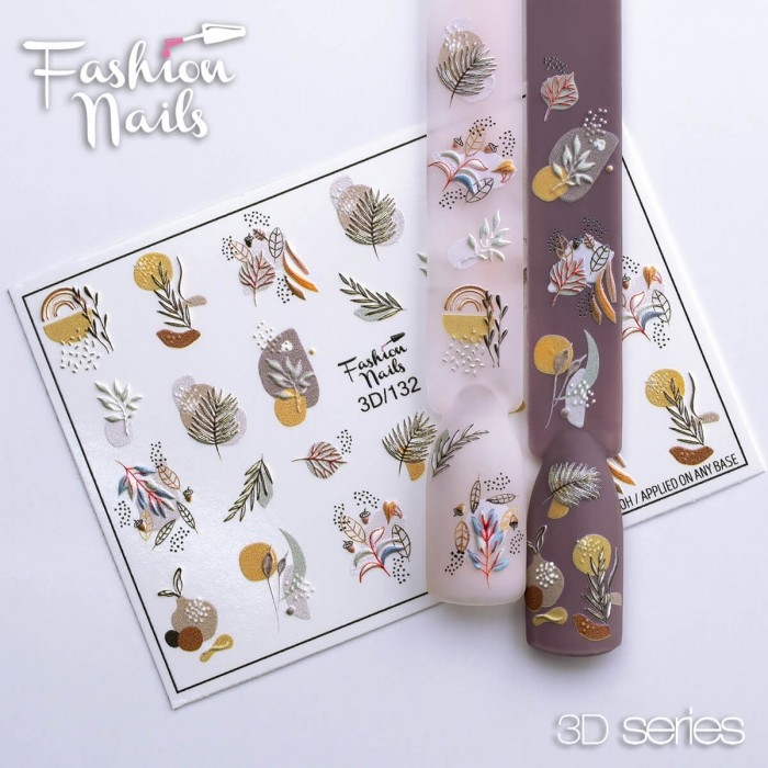 Fashion Nails Слайдер-дизайн 3D № 132