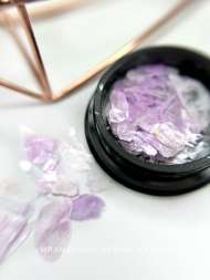 Мраморная слюда крупная Арт.5226 (нежно-сиреневый)