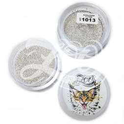 1013 Бульонки металлические серебро 0,8 мм (10 гр) 