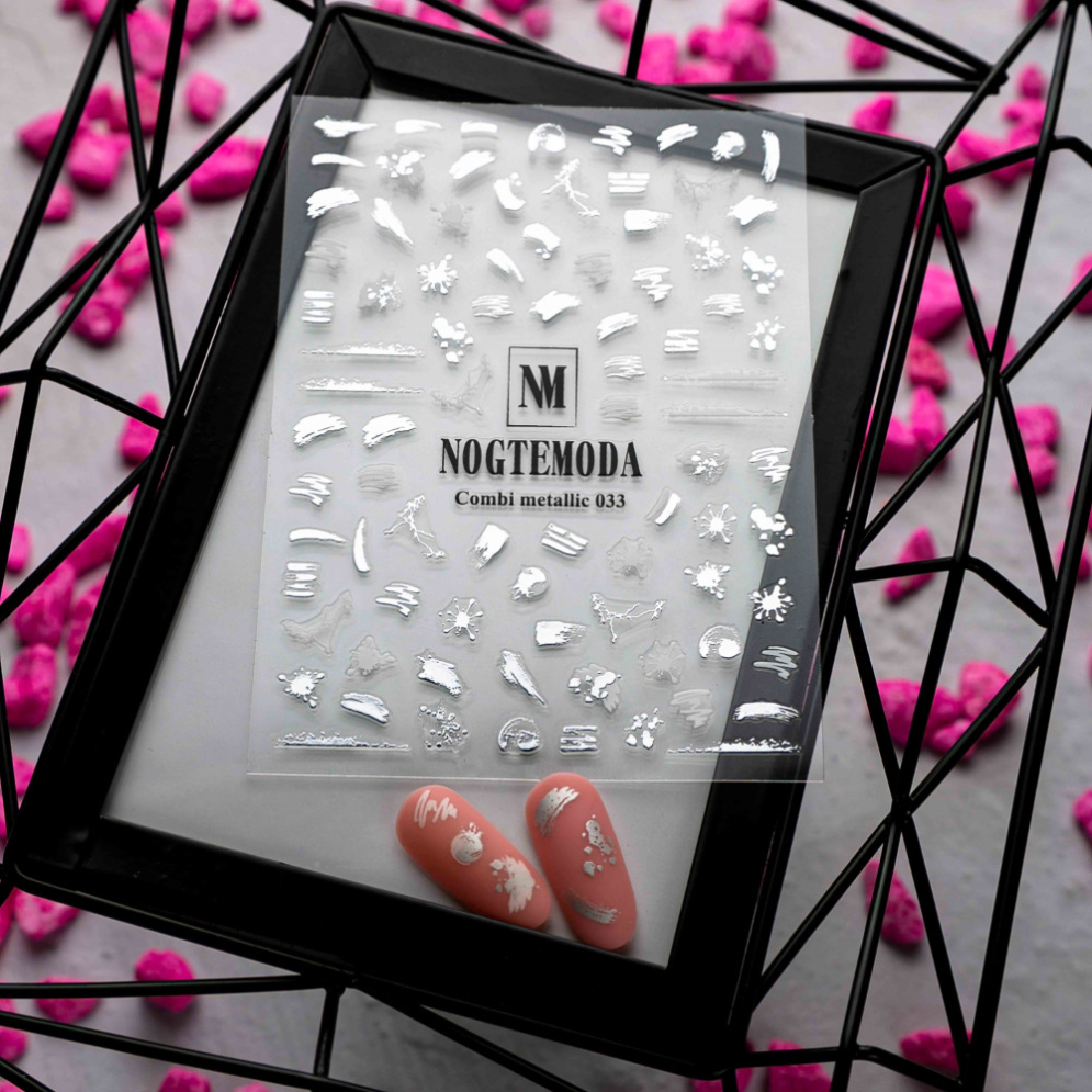 Наклейки Nogtemoda Combi Metallic № 033