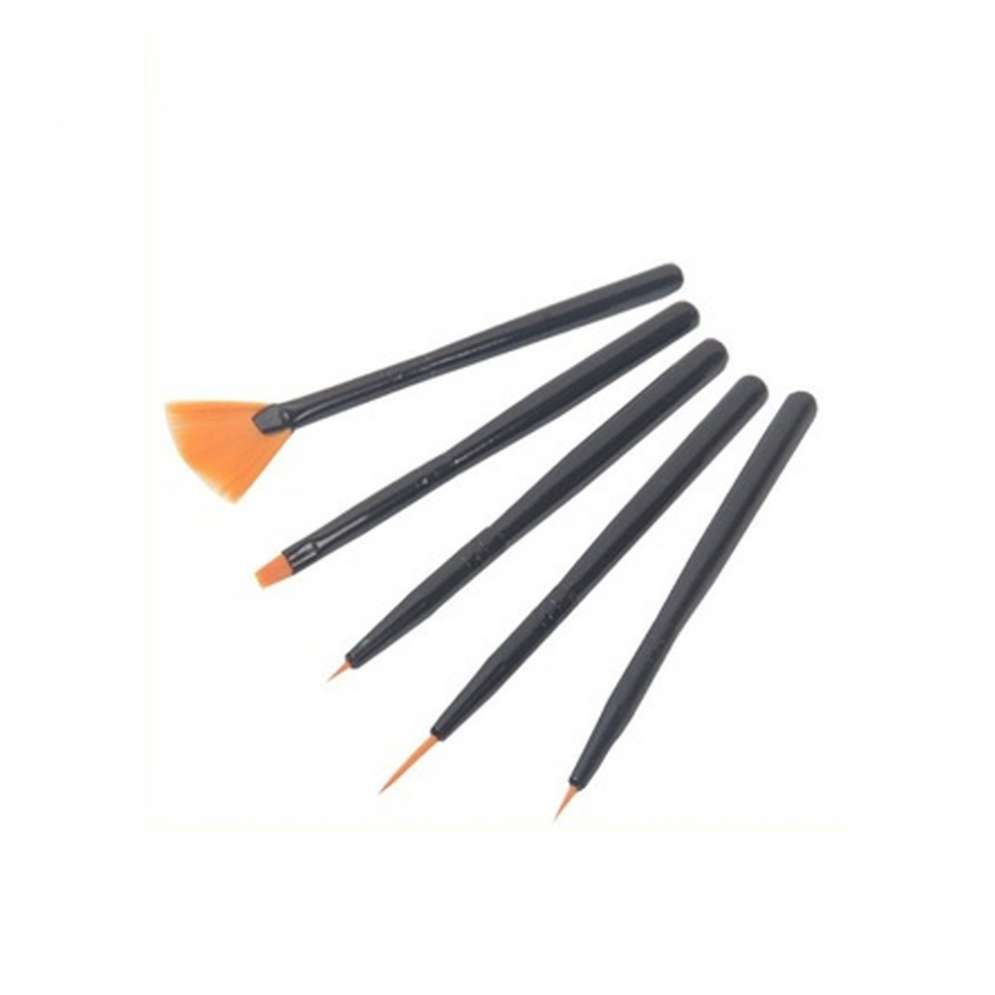 Набор кисточек Royal для росписи и дизайна 5 шт черные