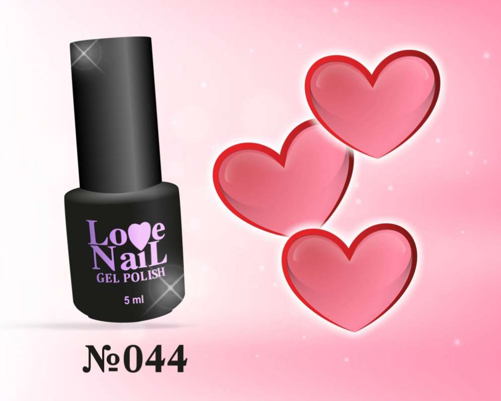 044 LOVE NAIL ГЕЛЬ ЛАК класса Premium    