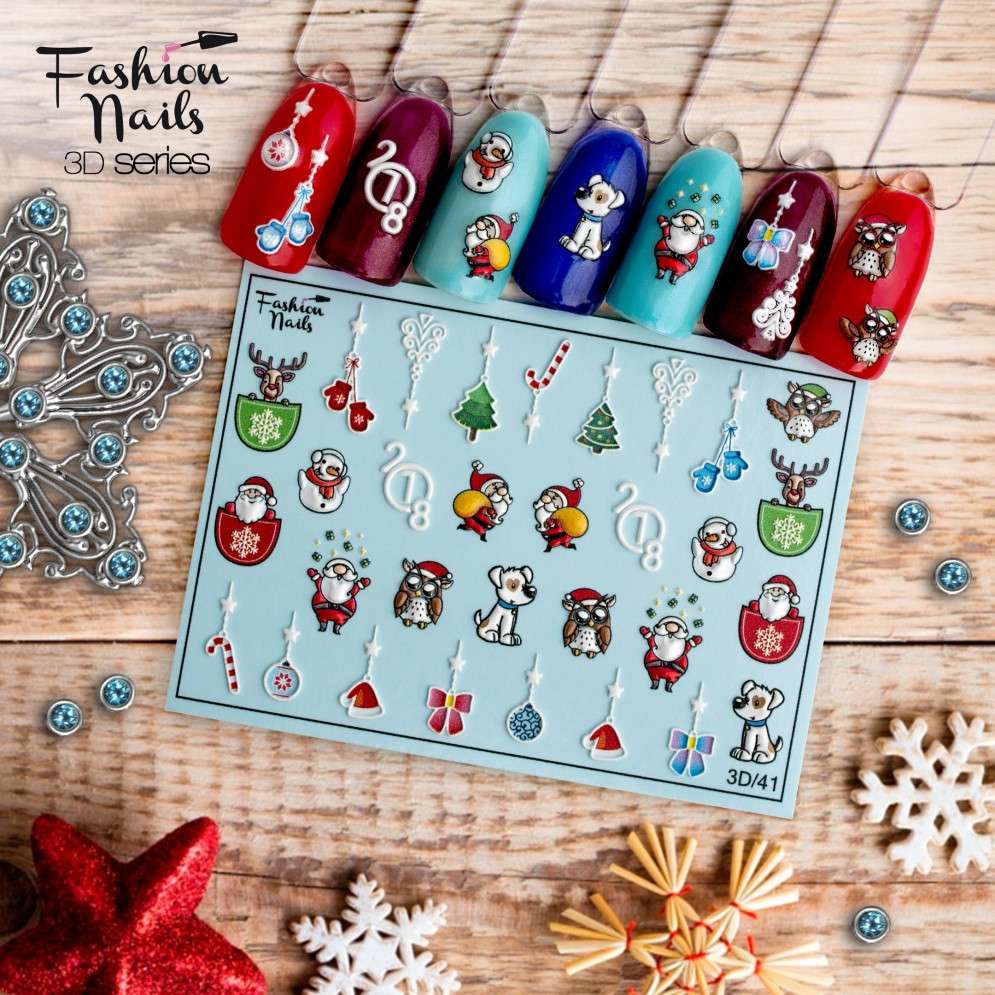 Fashion Nails Слайдер-дизайн 3D № 41