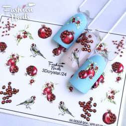 Fashion Nails Слайдер-дизайн 3D CRYSTAL № 24