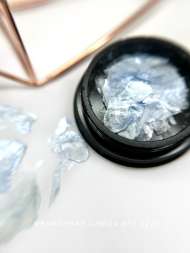 Мраморная слюда крупная Арт.5227 (нежно-голубой)