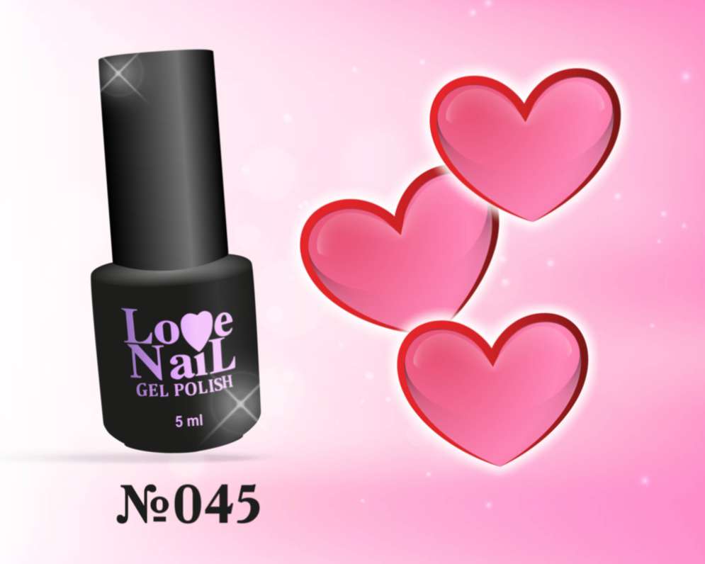 045 LOVE NAIL ГЕЛЬ ЛАК класса Premium     