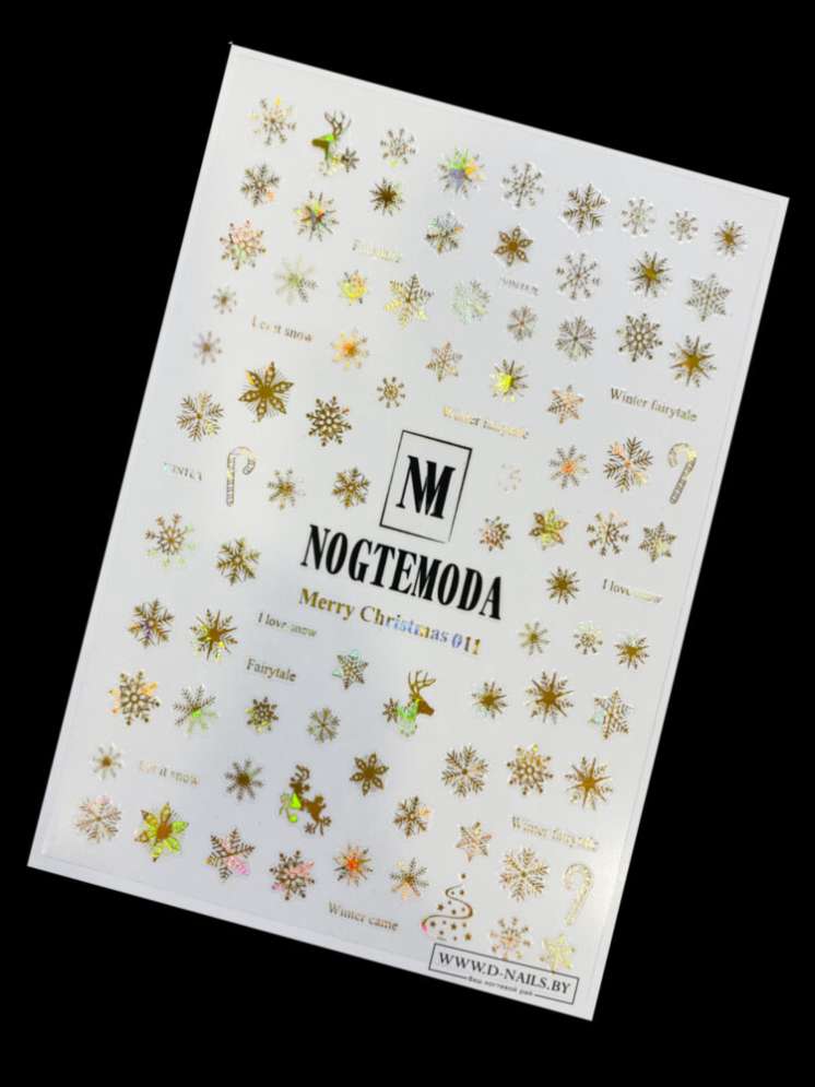 Наклейки Nogtemoda Merry Christmas № 011