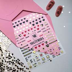 Наклейки Nogtemoda Combi Metallic № 035