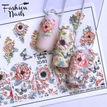 Fashion Nails Слайдер-дизайн 3D № 93