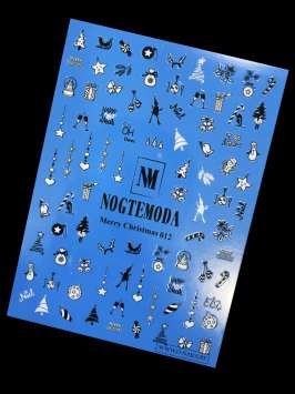 Наклейки Nogtemoda Merry Christmas № 012