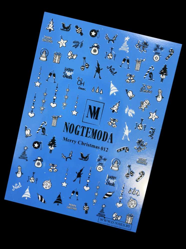 Наклейки Nogtemoda Merry Christmas № 012