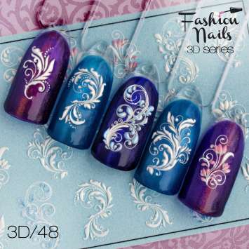 Fashion Nails Слайдер-дизайн 3D № 48