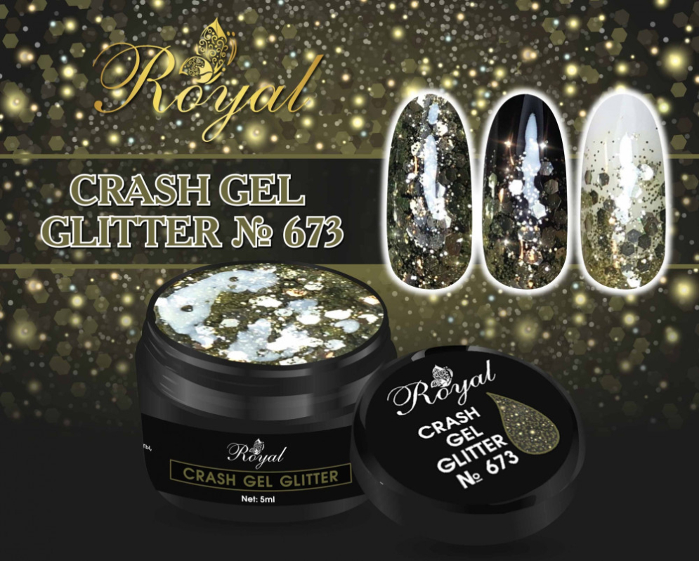673 CRUSH GEL GLITTER Royal 5 ml    