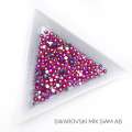 Стразы Swarovski SIAM AB MIX 144 шт (микс размеры)   
