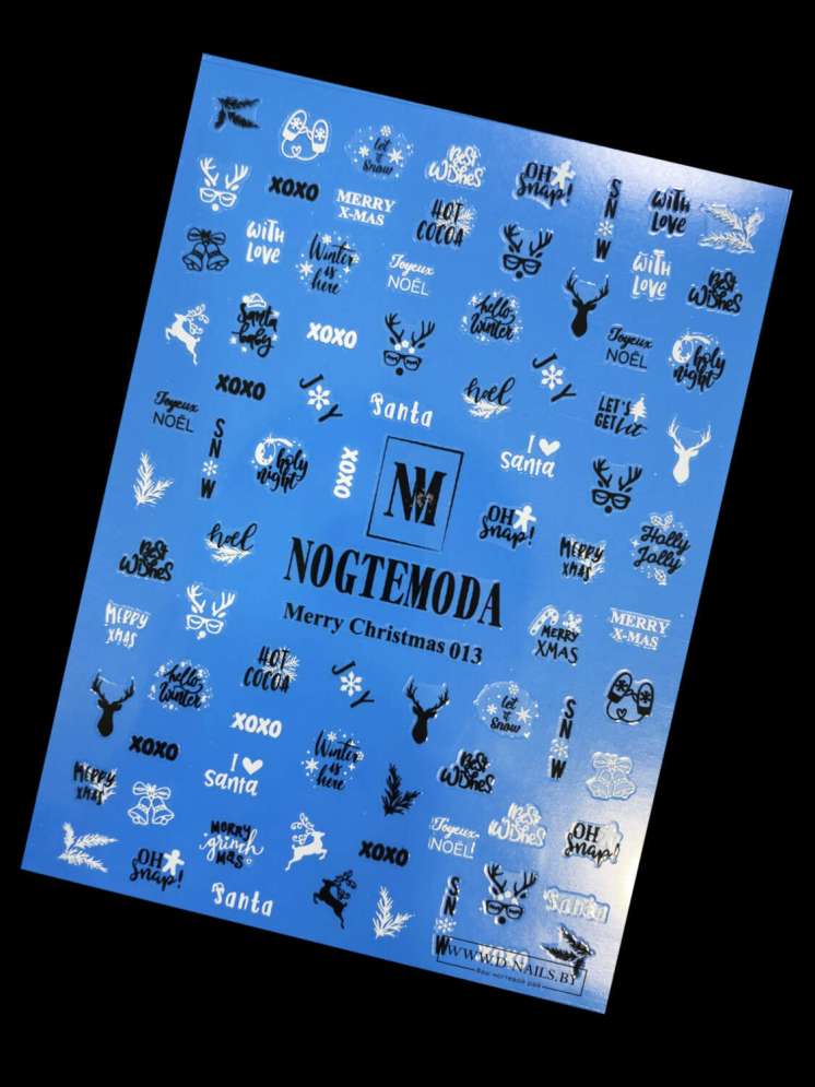 Наклейки Nogtemoda Merry Christmas № 013