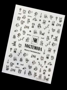 Наклейки Nogtemoda Merry Christmas № 014