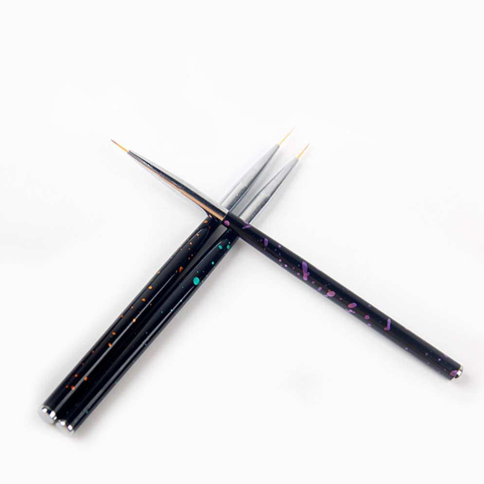 Набор кистей лайнеров для росписи Royal (7,9,11 мм) 3 шт черные с дизайном