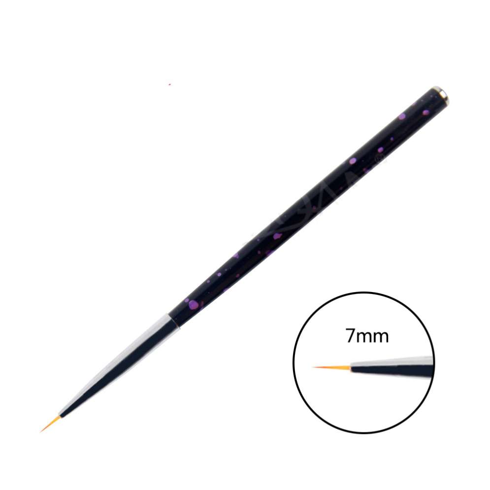 Набор кистей лайнеров для росписи Royal (7,9,11 мм) 3 шт черные с дизайном