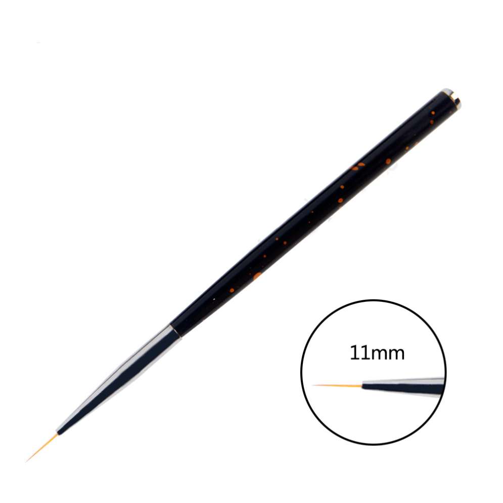 Набор кистей лайнеров для росписи Royal (7,9,11 мм) 3 шт черные с дизайном