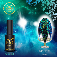 Каучуковый Гель-Лак Rio Profi Серия YUKI №1, "Эридан", 7 Мл