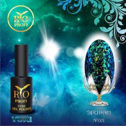 Каучуковый Гель-Лак Rio Profi Серия YUKI №1, "Эридан", 7 Мл