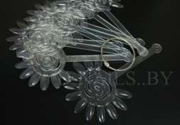 Палитра на кольце "ромашка" на 120 цветов (цвет типс прозрачный)