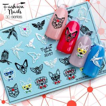 Fashion Nails Слайдер-дизайн 3D № 57