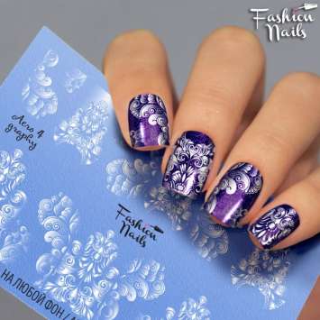 Fashion Nails Слайдер-дизайн AEROGRAPHY № 4