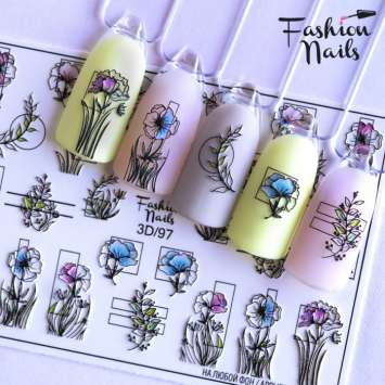 Fashion Nails Слайдер-дизайн 3D № 97